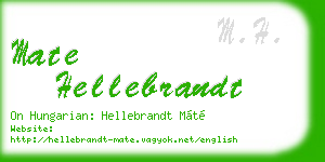 mate hellebrandt business card